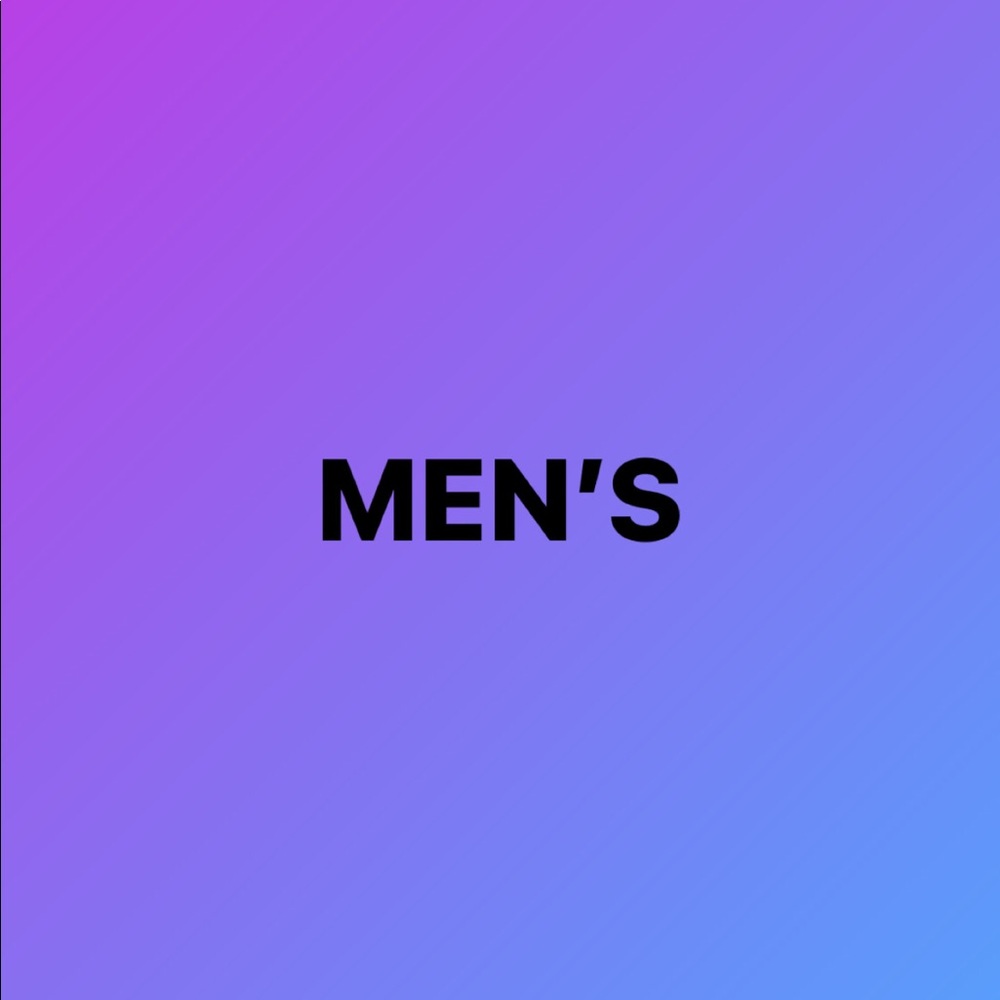 Men’s and unisex clothing from this point forward